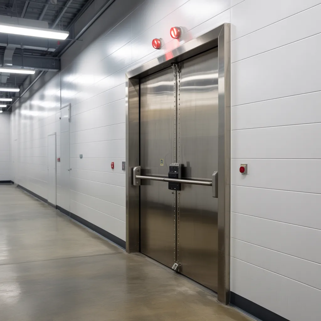 Fire rated safety doors