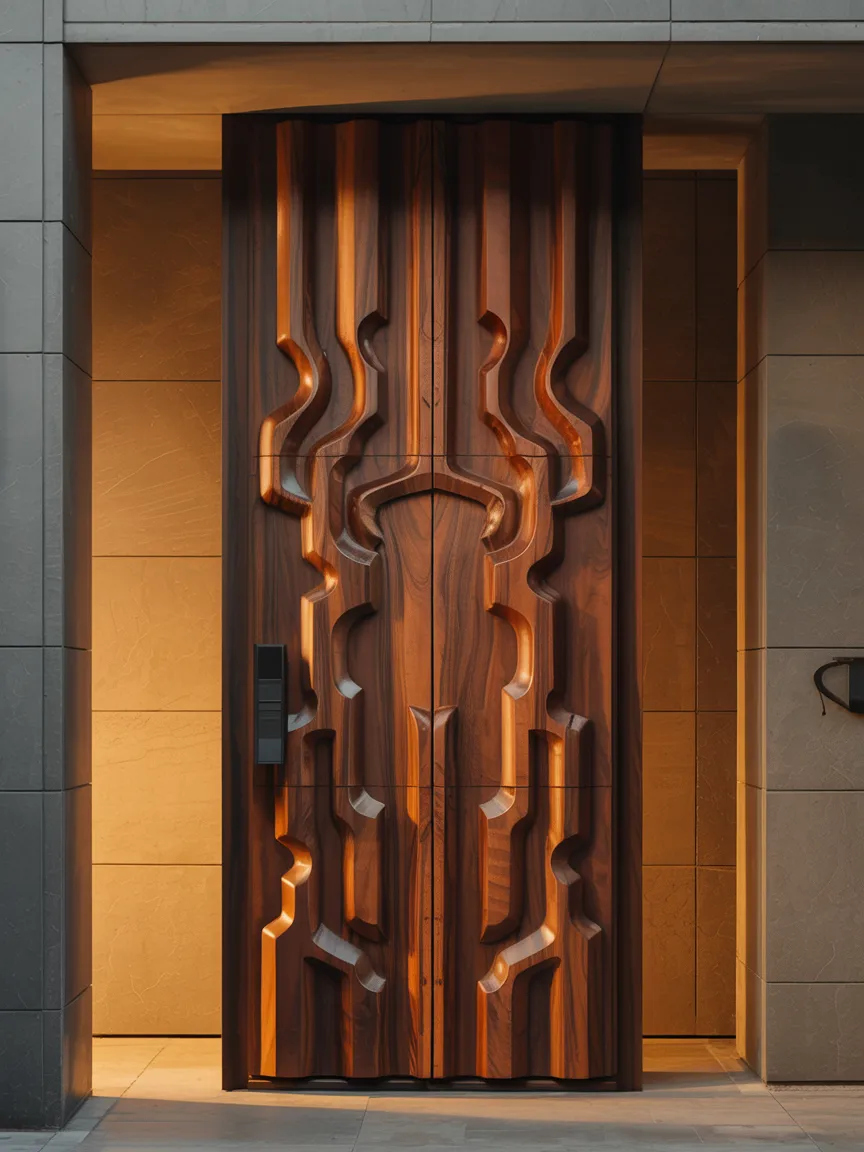 Wooden designer door premium detail