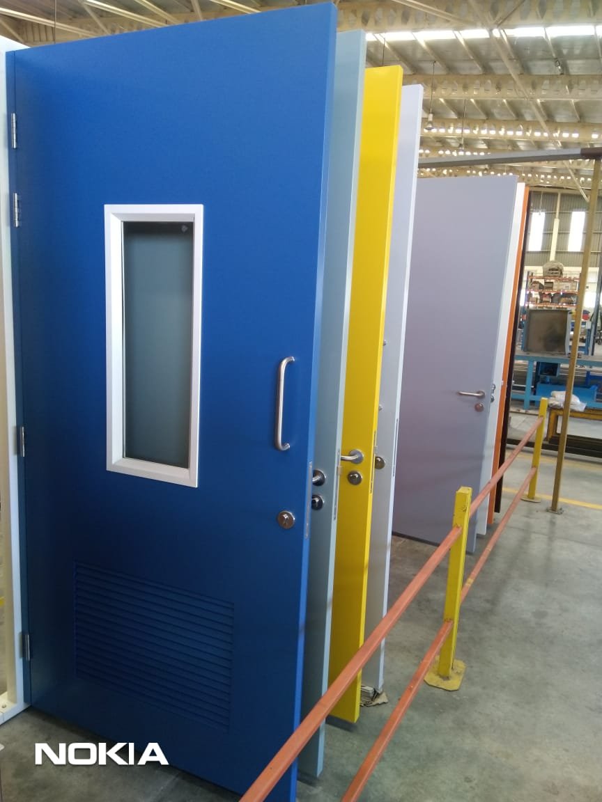Vision panel fire rated door