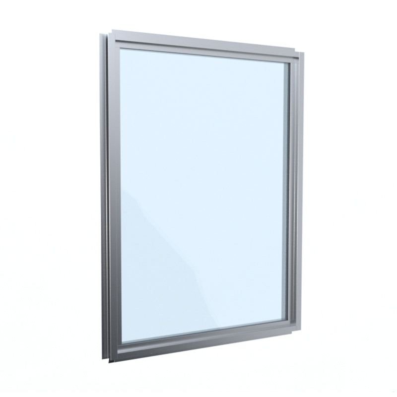 Aluminium fixed window glazing