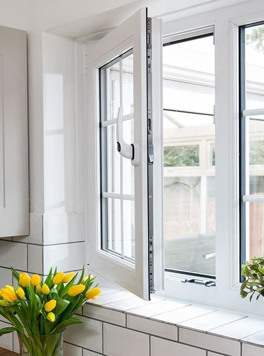 Casement uPVC window with premium opening style