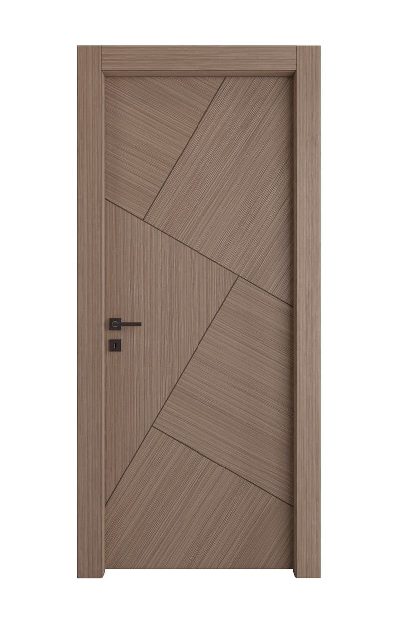 Laminate wooden door with durable finish